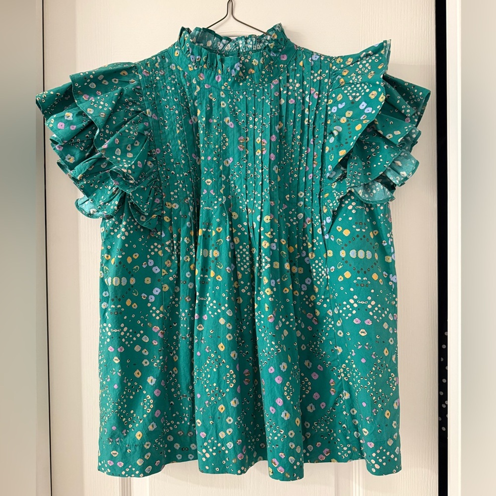 Oliphant Flutter Sleeve Top size Small